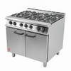 Falcon 6 Burner Dominator Plus Oven Range G3101 Natural Gas with Feet DK940-N