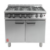 Falcon 6 Burner Dominator Plus Oven Range G3101 Propane Gas with Feet DK940-P