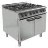 Falcon 6 Burner Dominator Plus Oven Range G3101 Propane Gas with Feet DK940-P