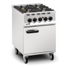 Lincat Opus 800 Natural Gas 4 Burner Range with Right Hand Door OG8001/N/RHD DM501-N