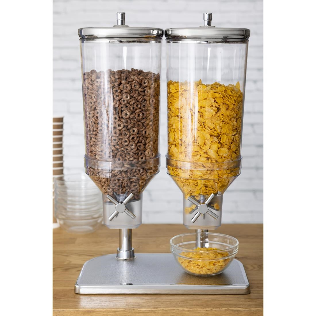 APS Double Cereal Dispenser CF268 - IPA Supplies