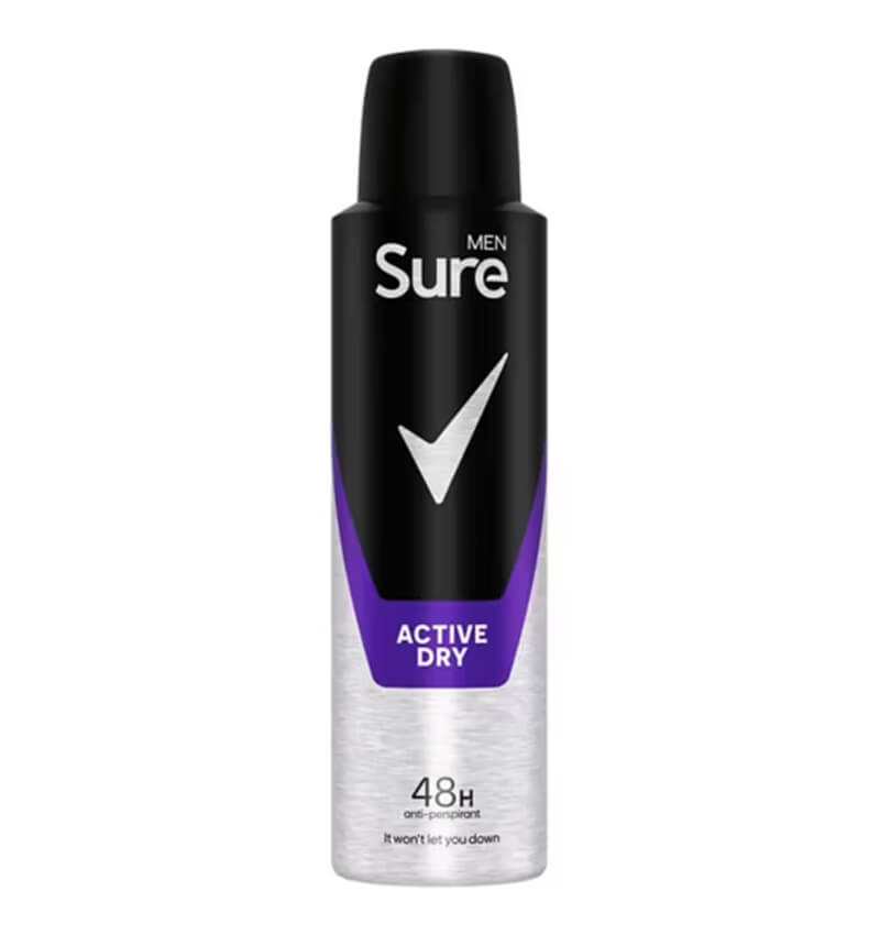 Sure Add Sure Men Active Dry Antiperspirant Deodorant 6 x 150ml