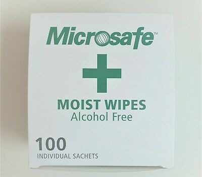 Moist Alcohol Free Sterile Cleansing Wipes Sterile 100 Pack IPA Supplies