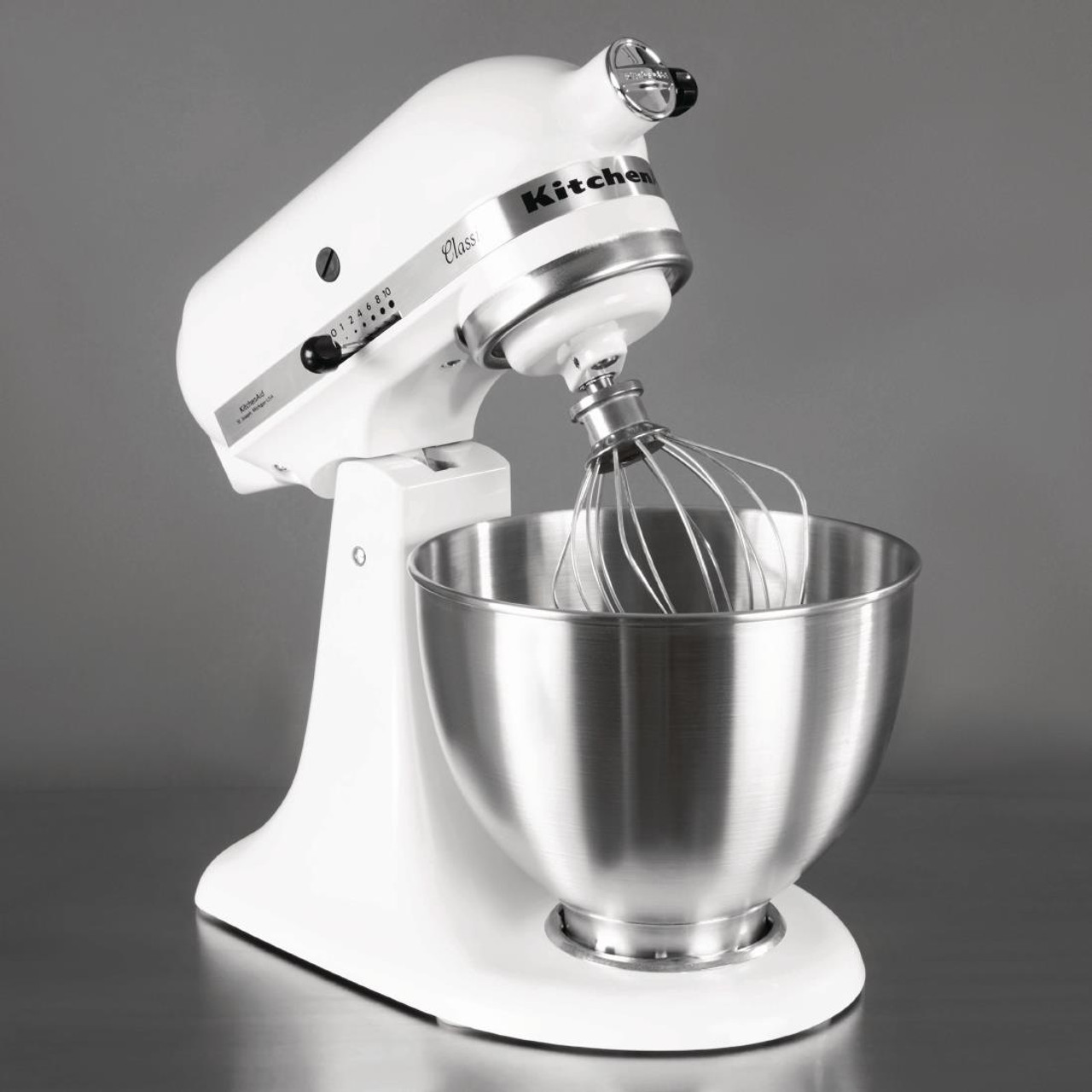 KitchenAid K45 Classic Tilt-Head Stand Mixer 4.3Ltr White 5K45SSBWH J400 -  IPA Supplies