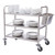 Vogue Stainless Steel 3 Tier Clearing Trolley Large F995