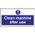 Vogue Clean machine after use Sign W371