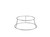 GenWare Silver Anti-Slip Round Buffet Riser 10cm