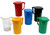 Group of White Yellow Red Blue Brown and Green 750ml Jugs
