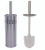 Stainless Steel Holder and Toilet Brush side-by-side