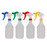 Group of Yellow Red Green and Blue Empty Trigger Bottles