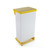 65L Fire Retardant Pedal Bin Yellow Lid & Foot Pedal