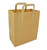 Side shot of Recycled Brown Kraft Paper Carrier Bags With Handles 215 x 330 x 254mm.