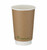 Full shot of 16oz Double Wall Kraft Compostable Coffee Cup.