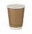 Full shot of 8oz Double Wall Kraft Compostable Coffee Cup.