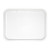 Olympia Kristallon Polypropylene Fast Food Tray White Large 450mm front view.