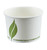Full shot of White Compostable Soup Container 8oz.