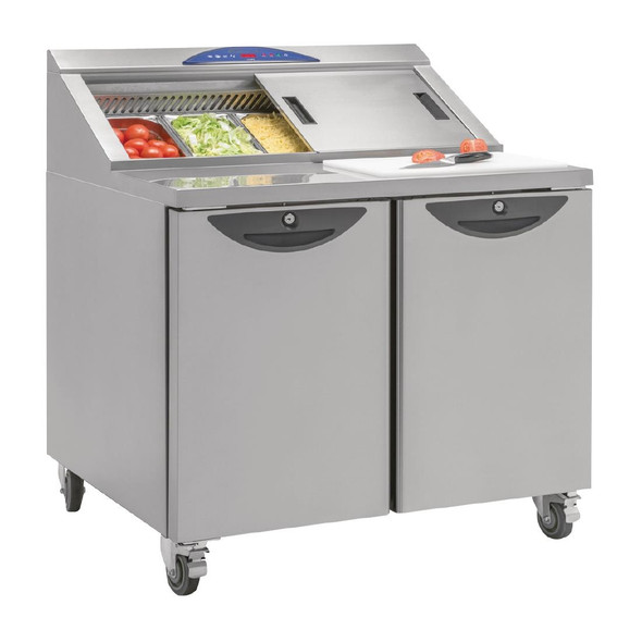 Williams Onyx Double Door Refrigerated Prep Counter 355Ltr CPC2-SS FD366