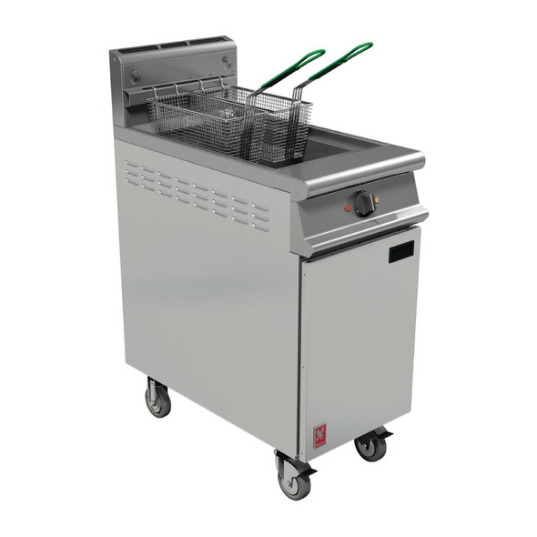 Falcon Dominator Plus Twin Basket Gas Fryer & Fryer Angel on Castors Propane Gas FW755-P