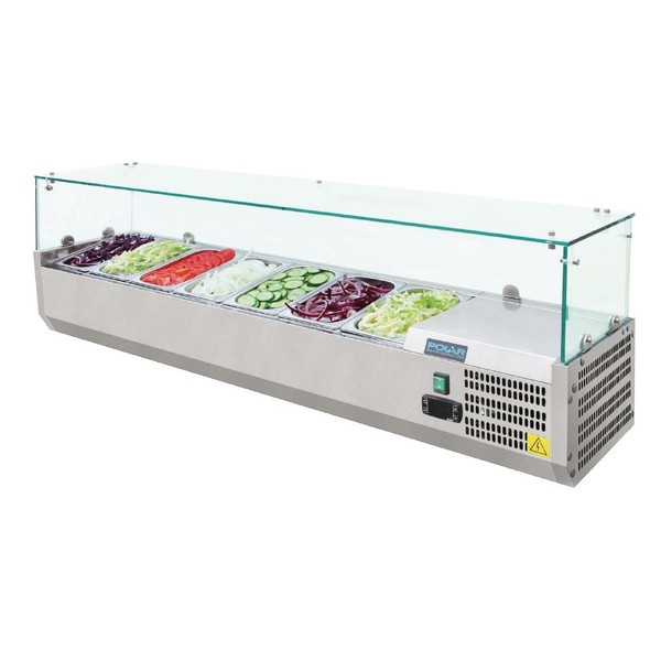 Polar G-Series Countertop Prep Fridge 7x 1/4GN G609