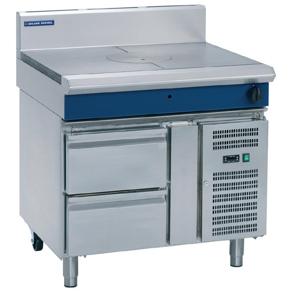 Blue Seal Evolution Target Top with Refrigerated Base Nat Gas 900mm G57-RB/N GK380-N