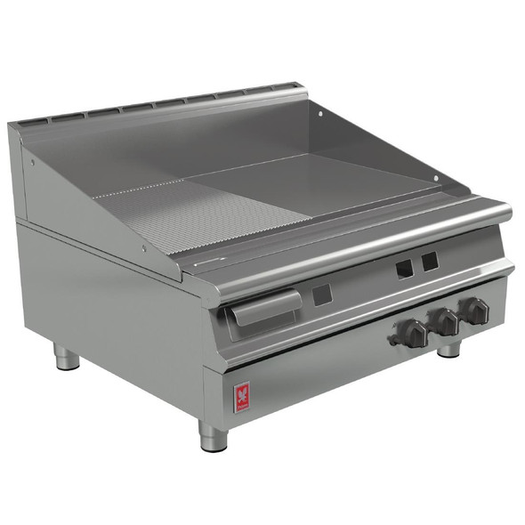 Falcon Dominator Plus 900mm Wide Half Ribbed Natural Gas Griddle G3941R GP050-N