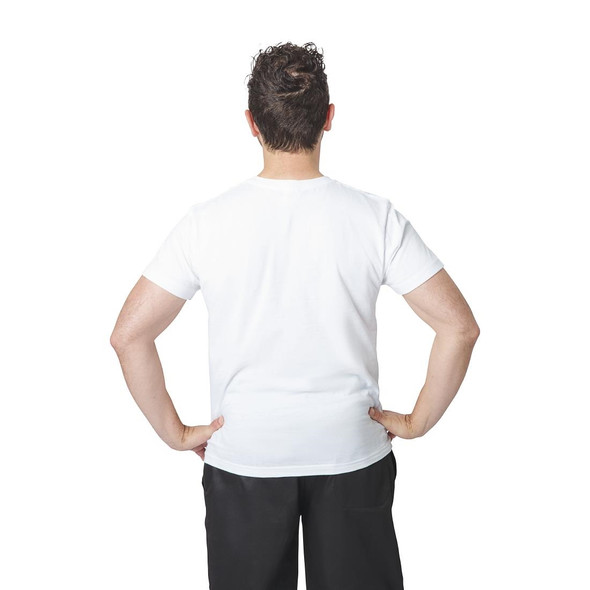 Unisex Chef T-Shirt White 3XL A103-3XL