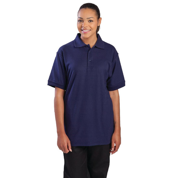 Portwest Unisex Polo Shirt Navy Blue L A736-L