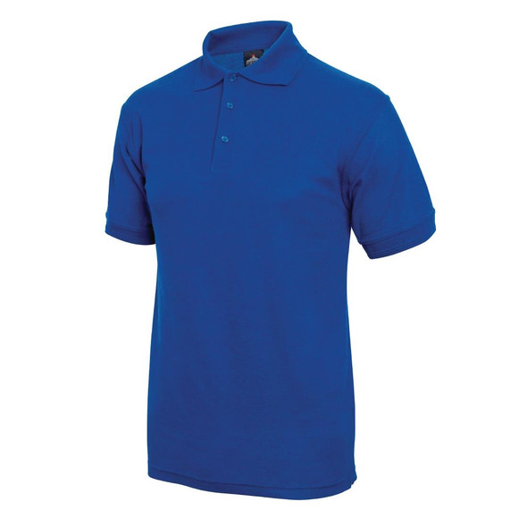 Unisex Polo Shirt Royal Blue M A763-M