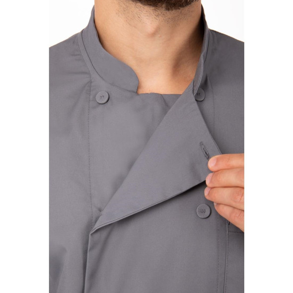 Colour By Chef Works Unisex Chef Jacket Grey 3XL A934-3XL