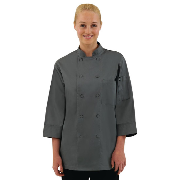 Chef Works Unisex Chefs Jacket Grey M A934-M