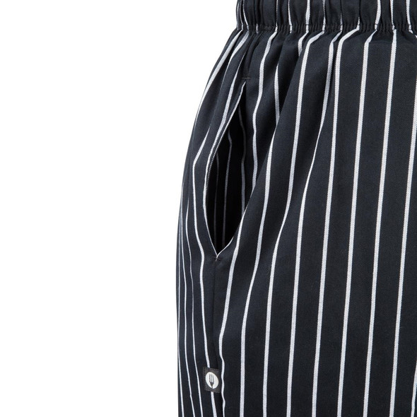 OZSALE | Premier Premier Unisex Pull-On Chefs Trousers / Catering Workwear  (Navy/White Check)