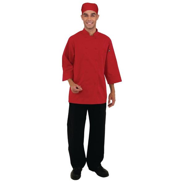 Chef Works Unisex Chefs Jacket Red S B106-S