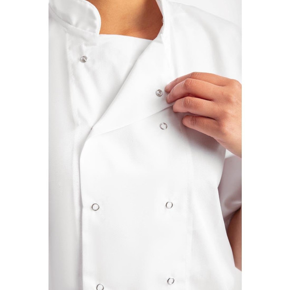 Whites Boston Unisex Short Sleeve Chefs Jacket White M B250-M
