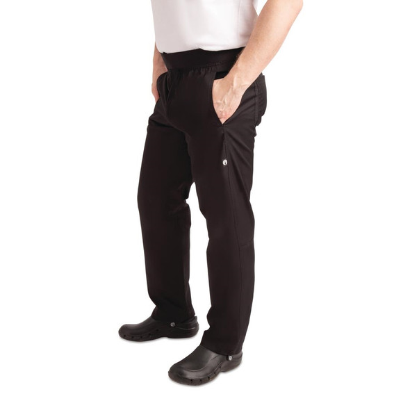 Chef Works Men's Lightweight Slim Trouser Black Size XXL BB301-XXL