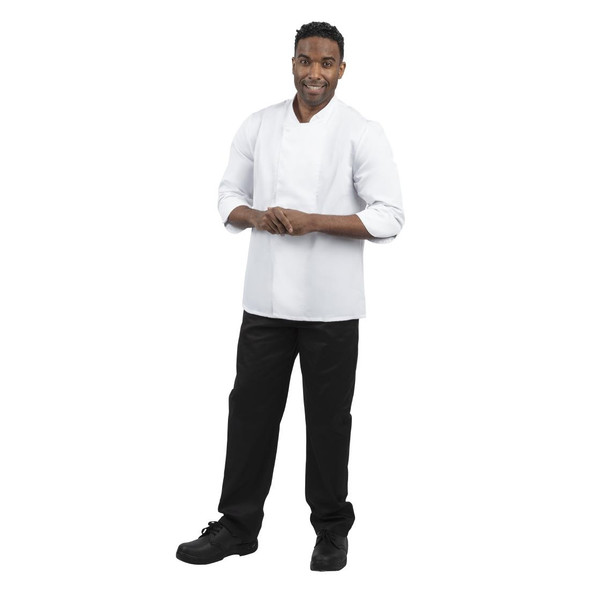Whites Unisex Atlanta Chef Jacket White Teflon Size S BB578-S