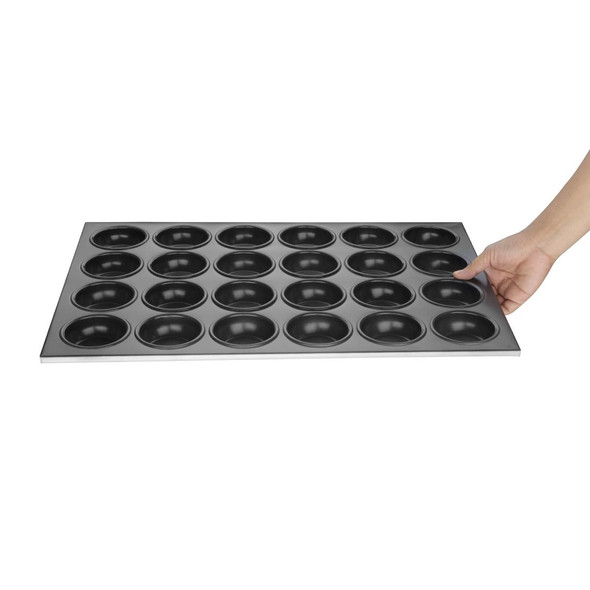 Vogue Aluminium Non-Stick Muffin Tray 24 Cup C564