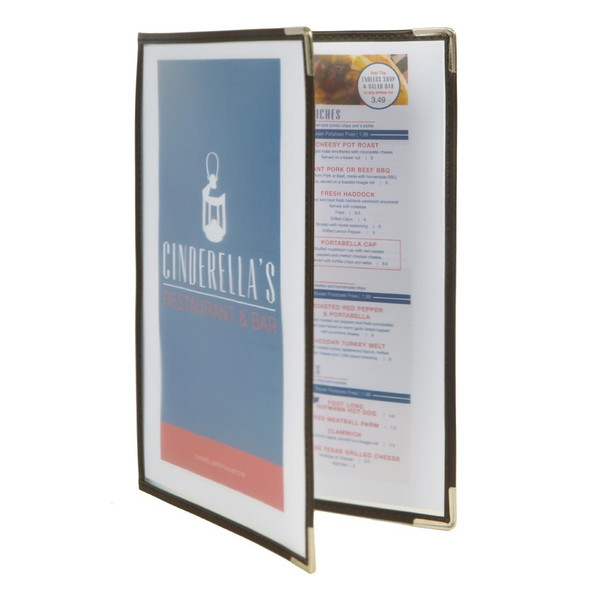 Securit Crystal Double Sided Menu Cover A4 Double (Pack of 3) CB842