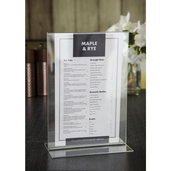 Olympia Upright Acrylic Menu Holder A5 CC446