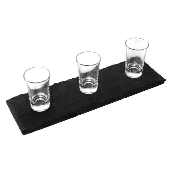 Olympia Natural Slate Rectangular Display Trays 300mm (Pack of 4) CK408