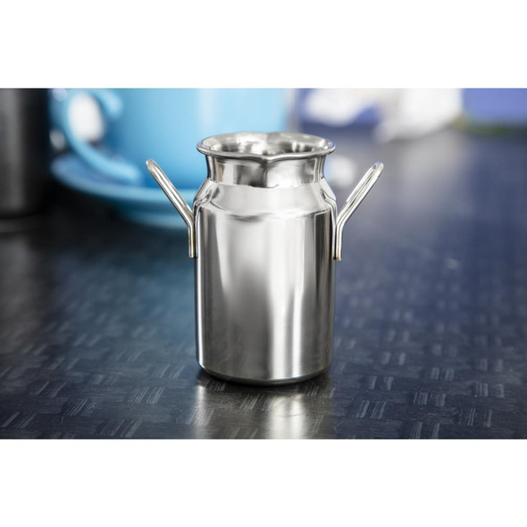 Olympia Stainless Steel Mini Milk Churn Medium 120ml CL209