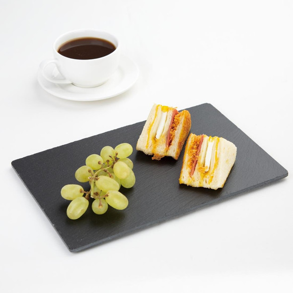 Olympia Smooth Edged Slate Platters 280 x 180mm (Pack of 2) CM063