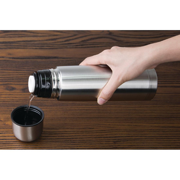 Olympia Vacuum Flask Stainless Steel 0.5Ltr CN695