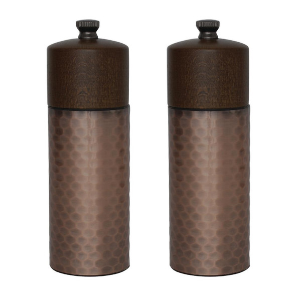 Olympia Copper Wood Salt and Pepper Mill Set (Pack of 2) CR689