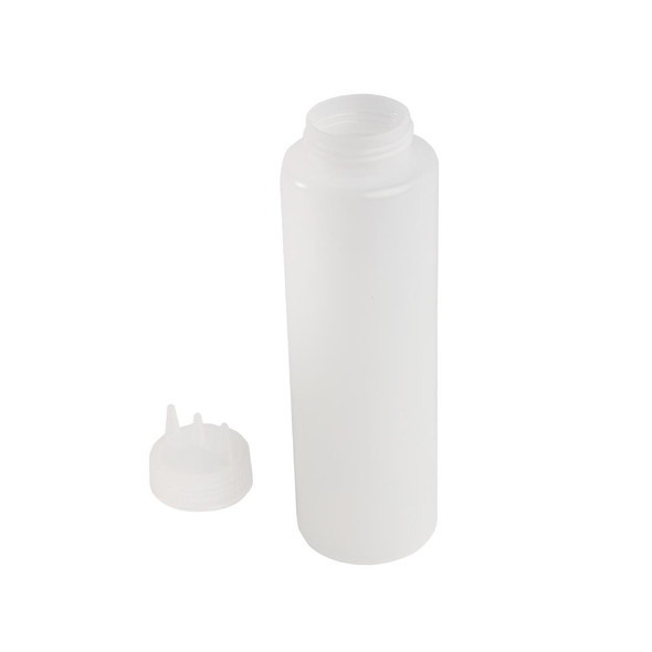 Vogue Clear 3 Nozzle Squeeze Bottle 36oz CW726