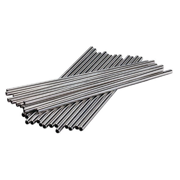 Beaumont Stainless Steel Metal Straws 8.5" (Pack of 25) CW490