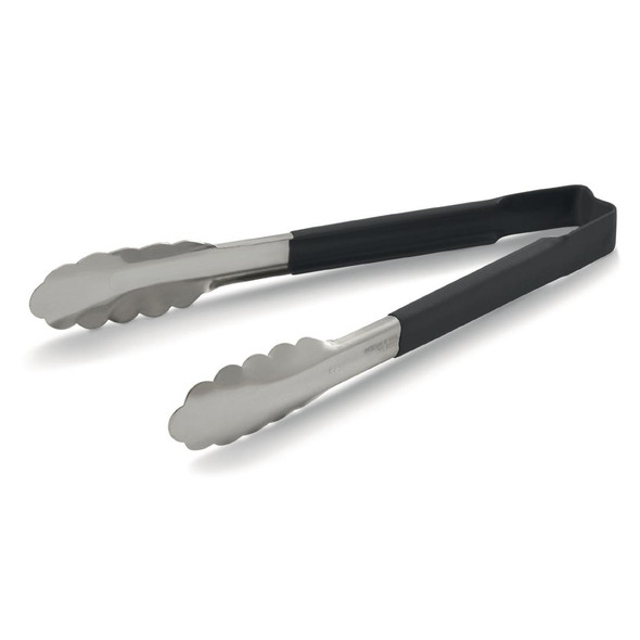 Vollrath Black Utility Grip Kool Touch Tong 12" DC244