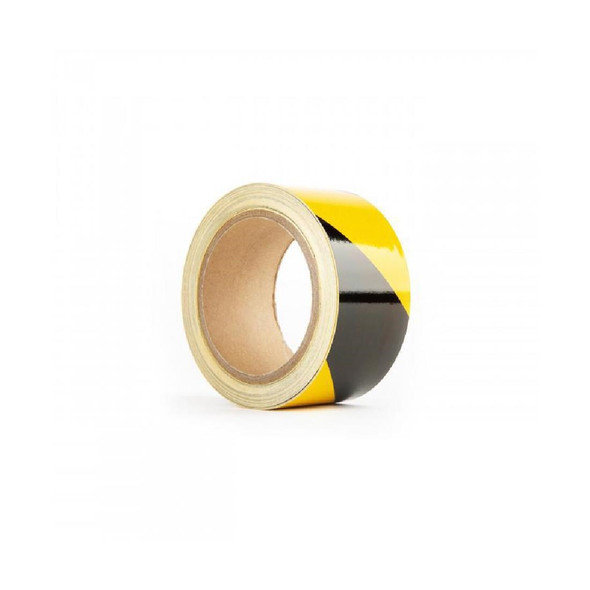 Black and Yellow Hazard Tape 33m DE952