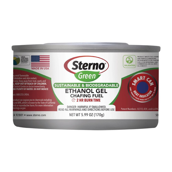 Sterno Green Ethanol Gel Chafing Fuel 2 Hour (Pack of 12) DH963