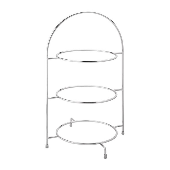 Utopia Chrome Three Tier Cake Stand 270mm DY298