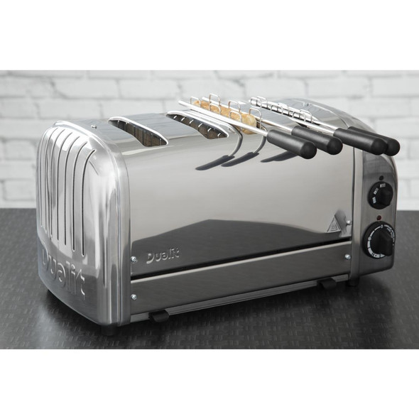 Dualit 49900 4 Slice Caterers Stainless Steel Pop Up Toaster